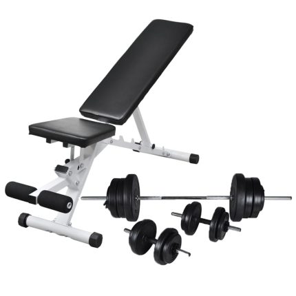 Trainingsbank Met Halterset 60,5 Kg